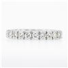 Image 5 : Classic Platinum 1.90 ctw Round Prong Set Diamond Eternity Stack Wedding Band Ri