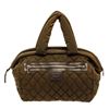 Image 1 : Chanel Dark Green Quilted Nylon Cocoon Bowling Bag