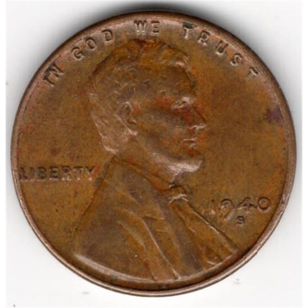 1940-S/S Lincoln Wheat Cent