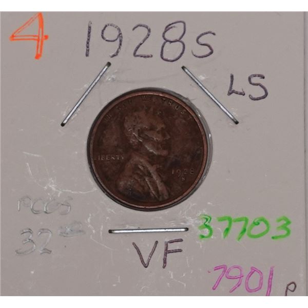 1928-S Wheat Cent