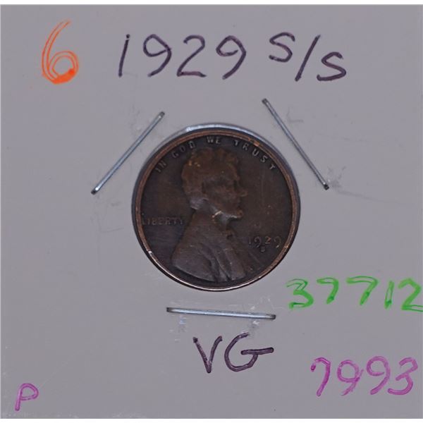 1929-S Wheat Cent