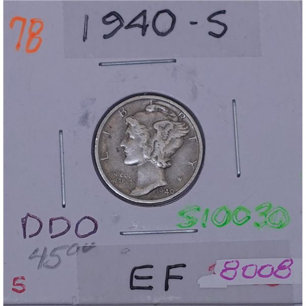 1940-S Mercury Dime
