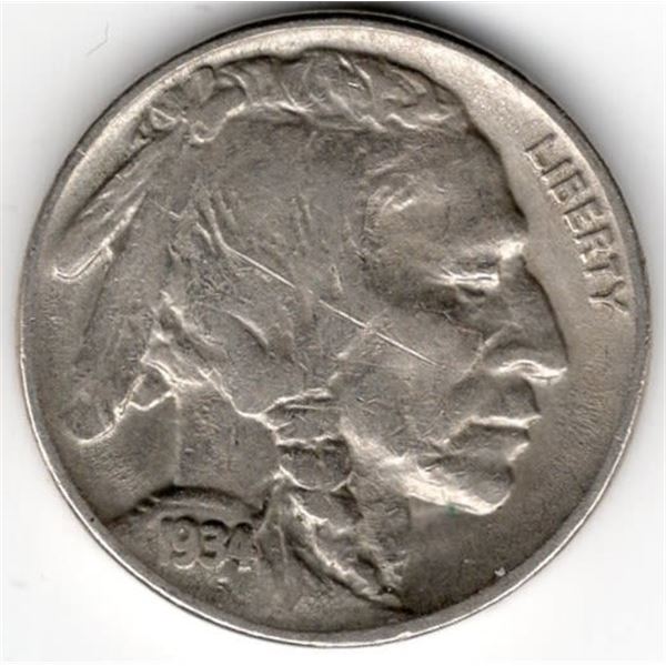 1934 Buffalo Nickel DDO