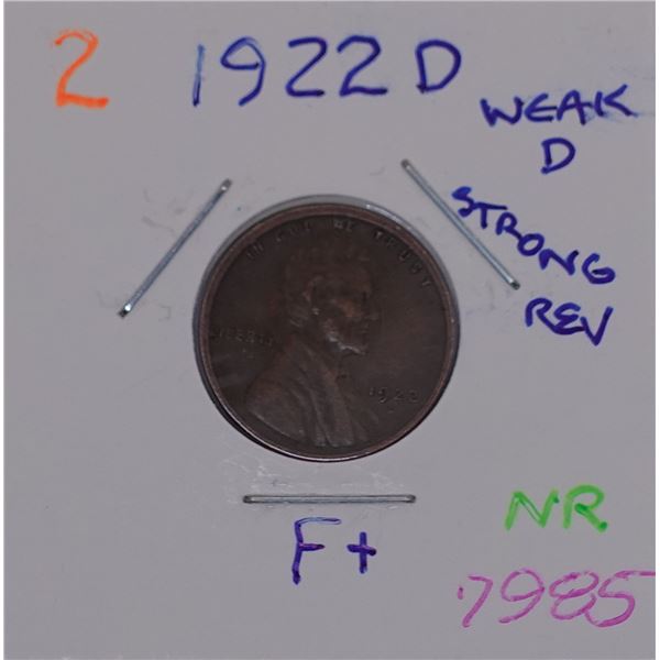 !922-D Wheat Cent