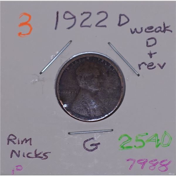 1922-D Wheat Cent