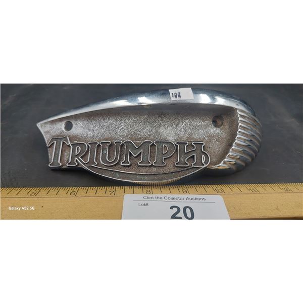 Vintage Triumph tank badge