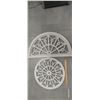 Image 1 : Pair of decorative wooden lattice pieces widest is 34"