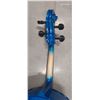 Image 5 : Vintage blue nun cello with case and bow, needs work, signed by nuns and missionaries