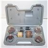 Image 1 : RUBBER SANDING DRUM SET IN GREY HARD CASE