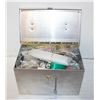 Image 1 : SMALL METAL CASE/BOX WITH LID