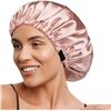 Image 1 : NEW YANIBEST SATIN BONNET SLEEP CAP SIZE XL