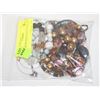 Image 1 : BAG OF BEADED FASHION JEWLERY