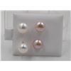 Image 1 : #24-NATURAL AKOYA PEARL STUDE EARRINGS
