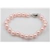 Image 1 : #56-SEA SHELL PEARL BRACELET  7.5"