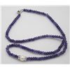 Image 1 : #85-NATURAL AMETHYST& PEARL NECKLACE 18"