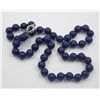 Image 1 : #63-NATURAL LAPIZ LAZULI NECKLACE 18"