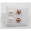 Image 1 : #12-NATURAL AKOYA PEARL STUDE EARRINGS