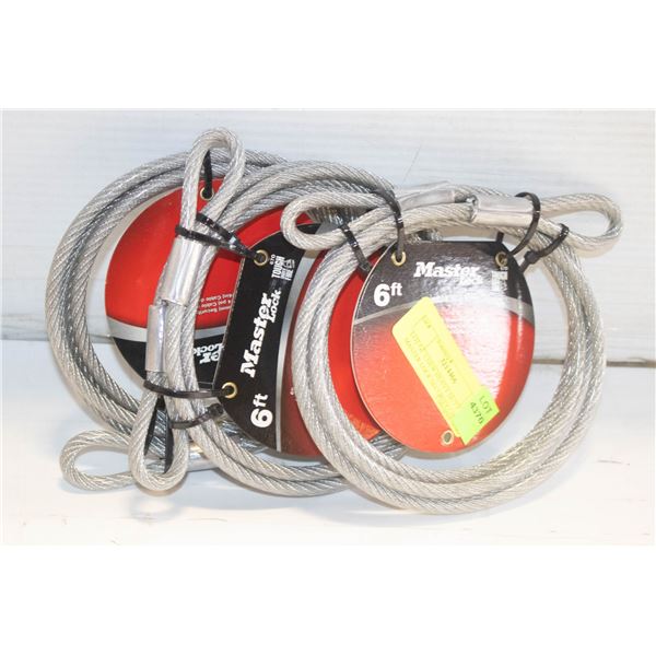 LOT OF 3 NEW HEAVY DUTY MASTER LOCK SECURITY CHAIN