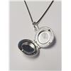Image 2 : BZ1795-84 SILVER LOCKET 17" NECKLACE