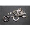 Image 1 : BZ1795-73 SILVER PACKS OF 4 PAIRS OF  EARRINGS
