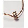 Image 1 : BZ1795-69 SILVER CZ ROSE GOLD PLATED NECKLACE