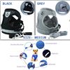 Image 1 : NEW MEDIUM BLACK & GREY PET HARNESS + LEASH SET