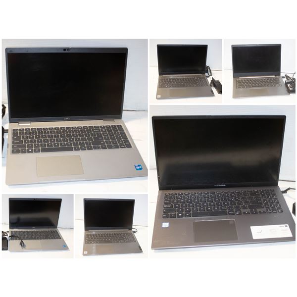 FEATURED LOTS: DELL, ASUS, LENOVO LAPTOPS