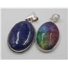 Image 1 : #248-NATURAL RAINBOW SOLAR QZ & LAPIZ PENDANT