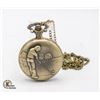 Image 1 : #954-BRAND NEW BRONZE TONE POCKET WATCH WITH