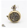Image 1 : #956-BRAND NEW BRONZE TONE POCKET WATCH WITH