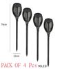 Image 1 : PACK OF 4 PCS 96 LED SOLAR BIG FLAME GARDEN LIGHT