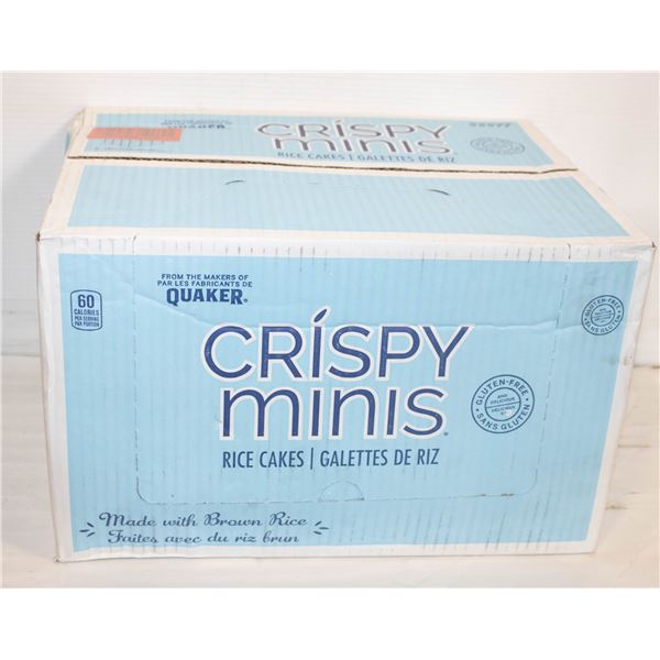 BOX OF CRISPY MINI'S RICE CAKES WHITE CHEDDER