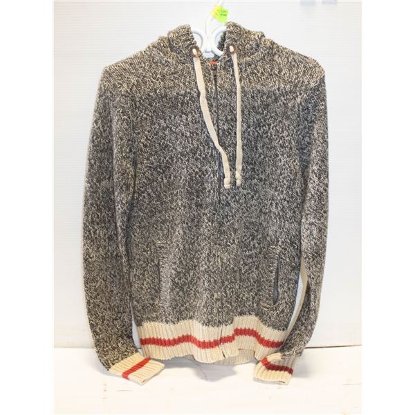 LADIES MED BLUENOTES SOCK STYLE ZIPPER HOODIE