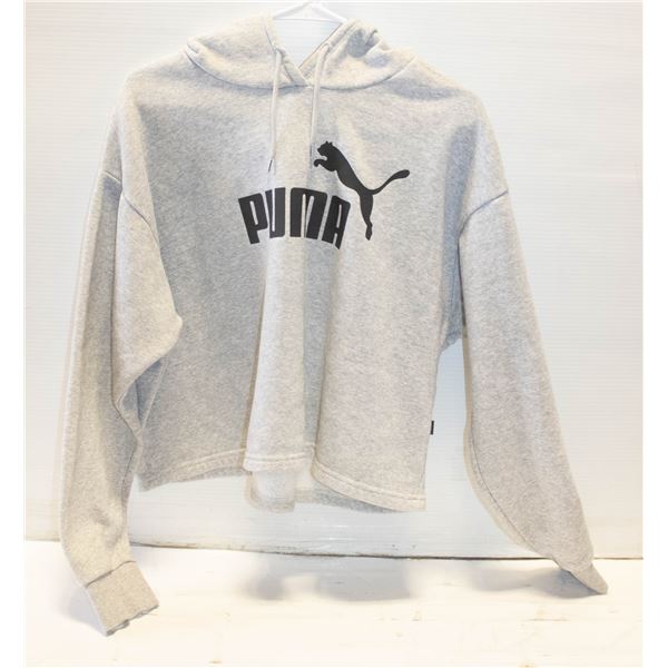 LADIES LARGE GREY PUMA HOODIE