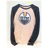 Image 1 : LADIES SIZE MEDIUM OILERS JERSEY SHIRT-ESTATE