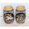 Image 1 : VINTAGE "KING" GERMAN BEER STEINS- LOT OF 2