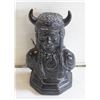 Image 1 : VINTAGE "BUFFALO HEAD DRESS" SCULPTURE- 7" TALL