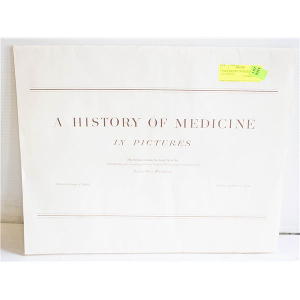1958 A HISTORY OF MEDICINE SET OF 6 PRINTS