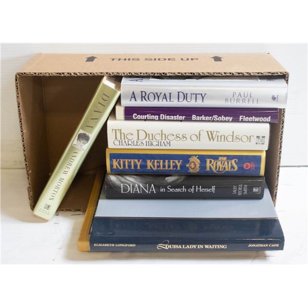 ROYAL FAMILY HARDCOVER BOOKS- SET OF 8 ASSORTED