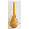 Image 1 : VINTAGE AMBER GLASS DECORATIVE VASE- 15.5"