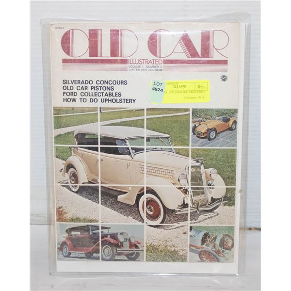 OLD CAR 1975 PRINTED MAGAZINE