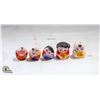 Image 1 : 5PCS DARUMA DOLLS MADE OF ROCK