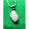 Image 1 : 19)  FREE FORM SHAPED NATURAL MOONSTONE PENDANT