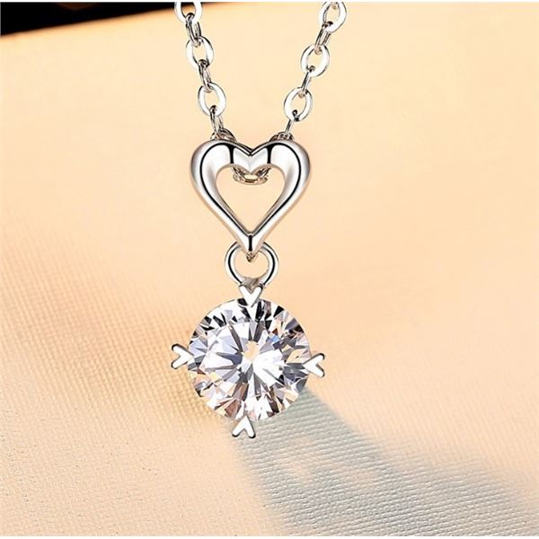1 CT GRA CERTIFIED MOISSANITE 925 SILVER NECKLACE