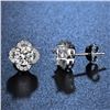 Image 2 : 1 CT GRA CERTIFIED MOISSANITE 925 SILVER EARRINGS