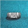 Image 2 : 2 CT GRA CERTIFIED MENS MOISSANITE 925 SILVER