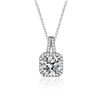 Image 1 : 1 CT GRA CERTIFIED MOISSANITE 925 SILVER NECKLACE