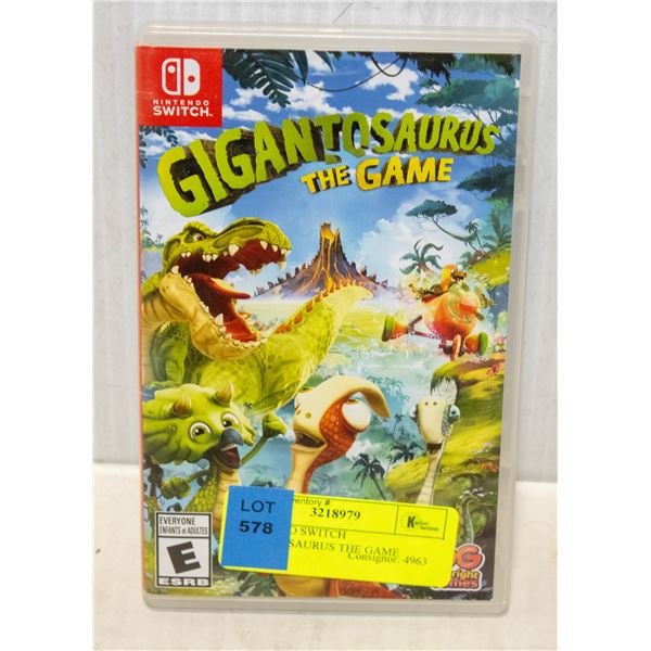 NINTENDO SWITCH GIGANTOSAURUS THE GAME