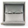 Image 2 : 14K WHITE GOLD CANADIAN DIAMOND RING SET SIZE 4.5