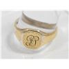 Image 1 : POLICE SEIZURE: STAMPED 9CT + SILVER RING ENGRAVED